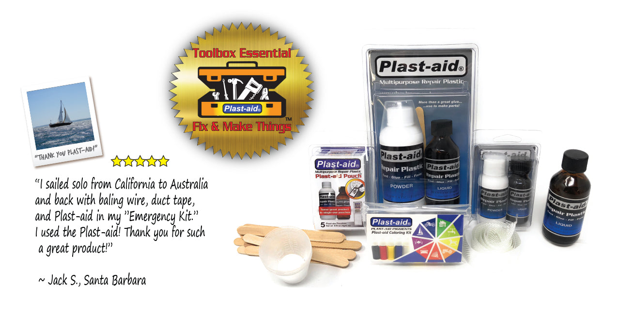 Pvc Reparation Kit Waterproof Plastic Repair Kits Fixes cracked ABS PVC Acrylic Wood More