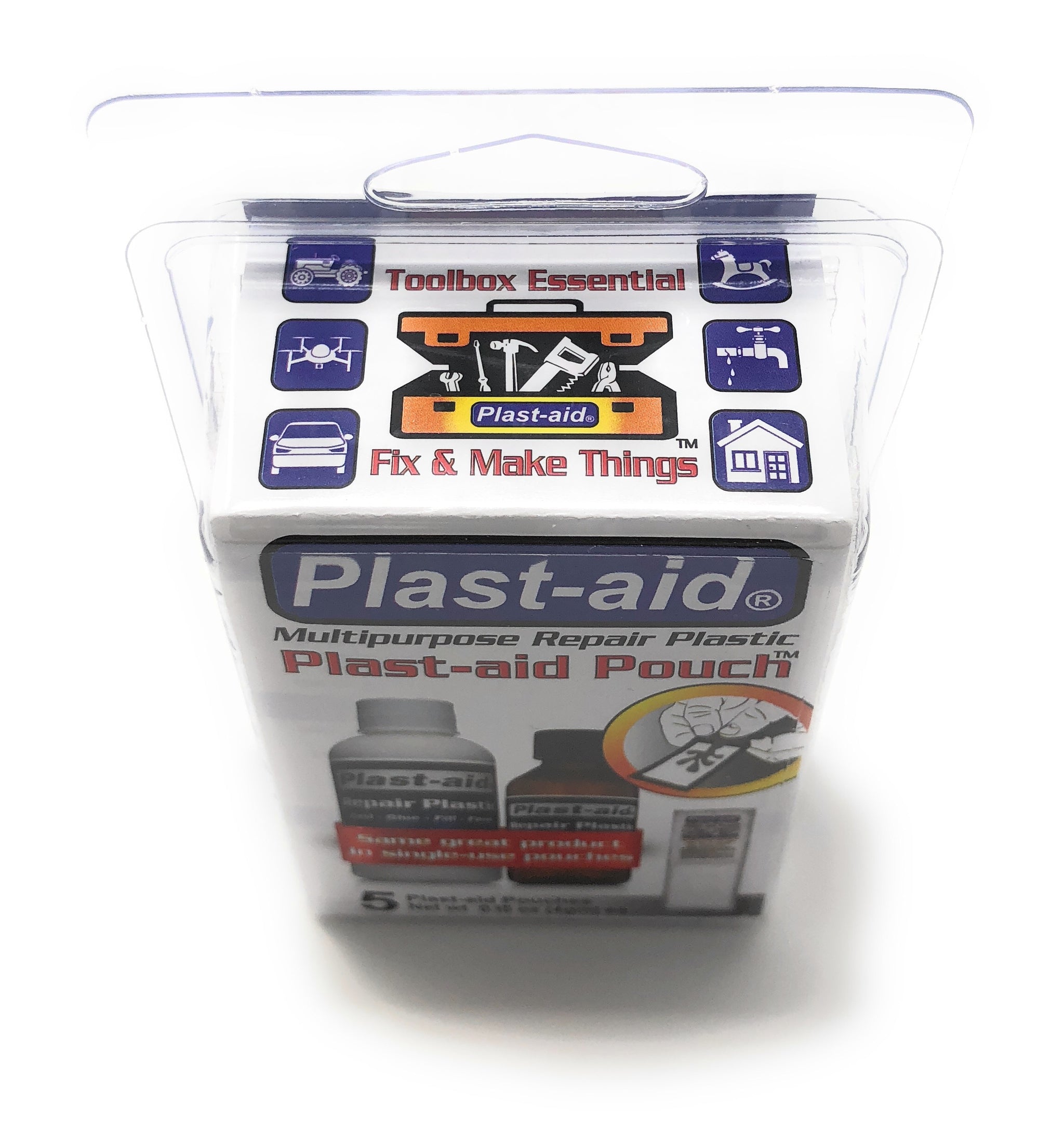 Plast-aid Pouches - 5 Single Use 0.15 oz ea