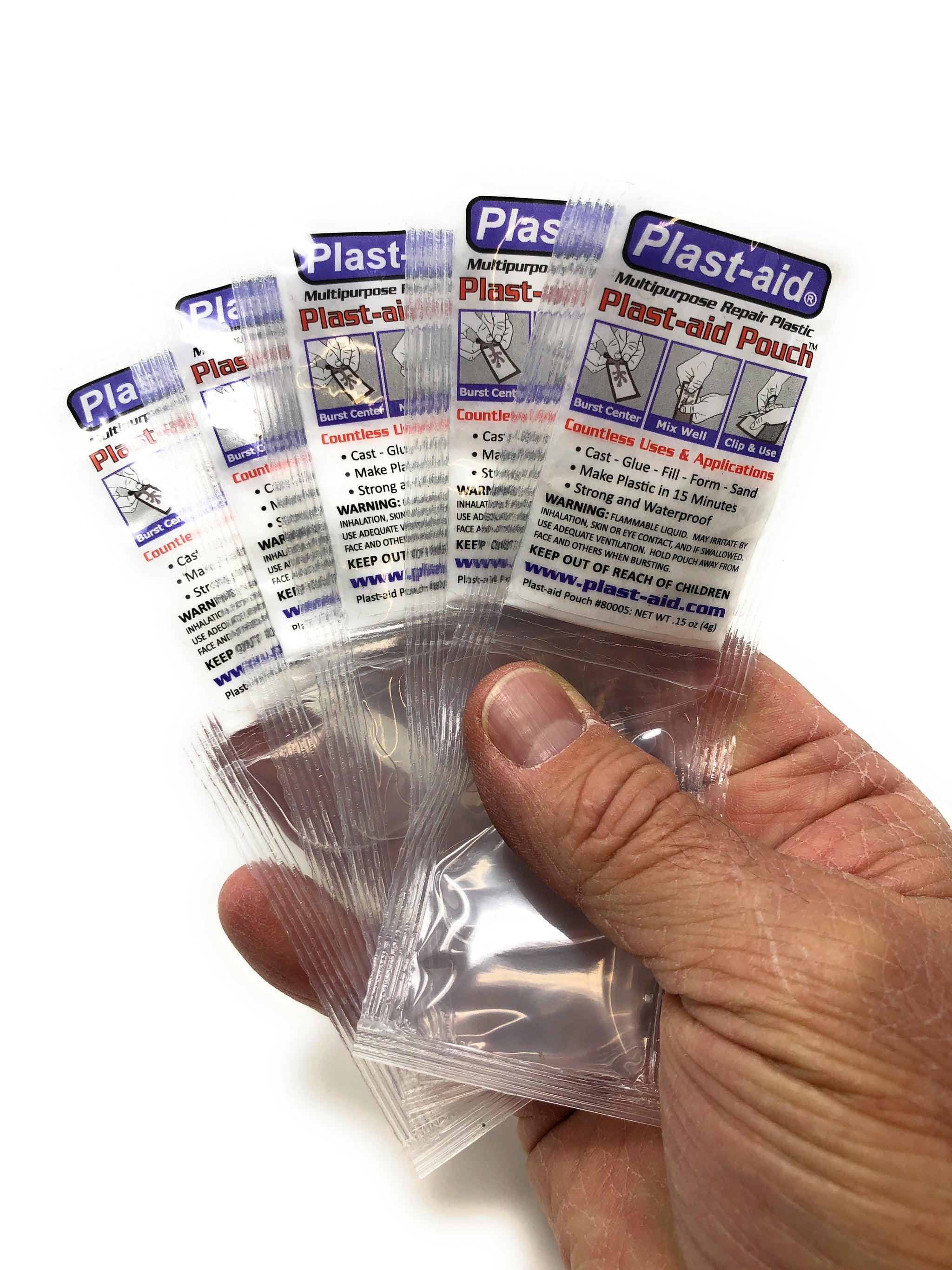 Plast-aid Pouches - 5 Single Use 0.15 oz ea